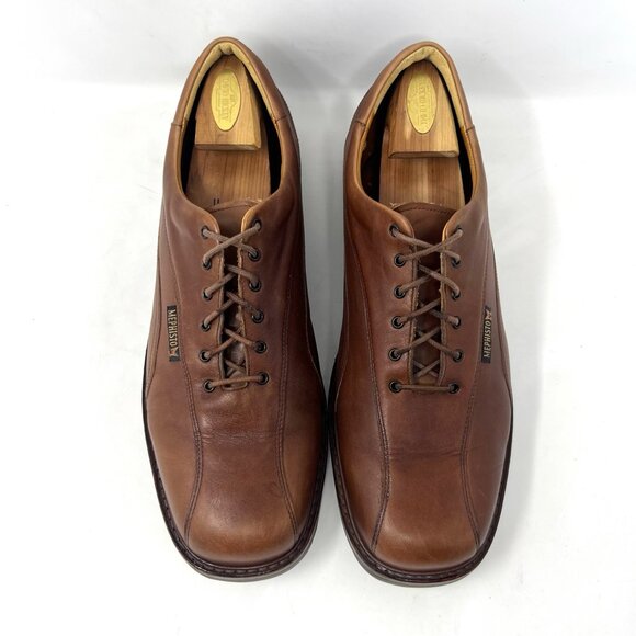 Mephisto Men’s Abel Air Relax Derby Sz 13 Brown Leather Dress Shoe Goodyear Welt - Picture 3 of 9